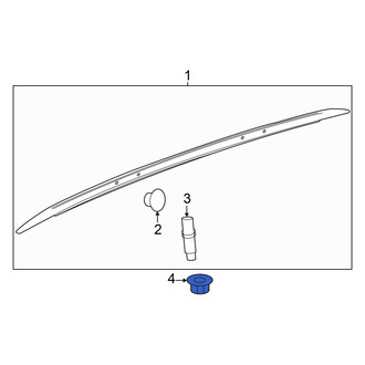 Honda OE - Roof Luggage Carrier Side Rail Nut