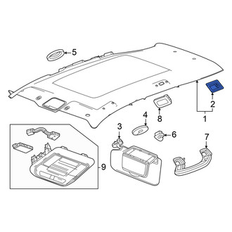 Honda OE - Left Dome Light Bracket