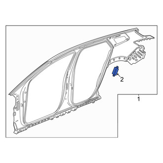 Honda OE - Rear Door Lock Striker Plate