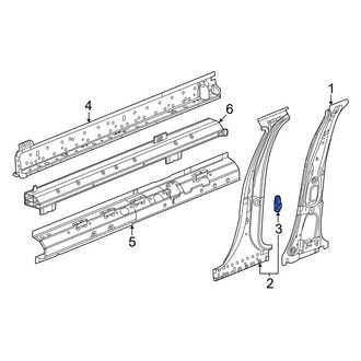 Honda OE - Front Door Lock Striker Plate