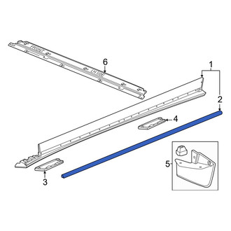 Honda OE - Left Rocker Panel Molding Seal