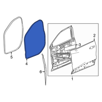 Honda OE - Front Left Outer Door Seal