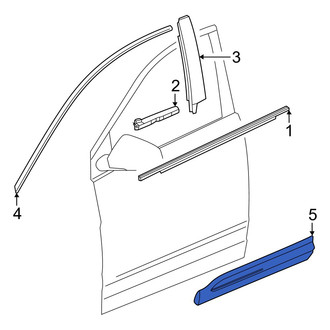 Honda OE - Front Right Door Molding