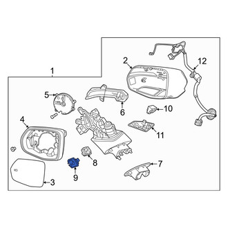 Honda OE - Front Park Assist Camera Housing