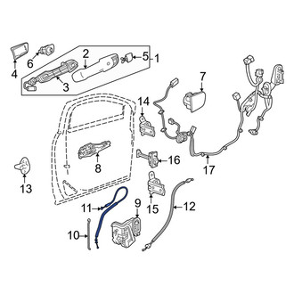 Honda OE - Front Outer Door Latch Cable