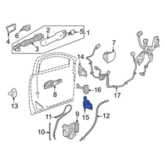 Honda OE - Front Left Lower Door Hinge