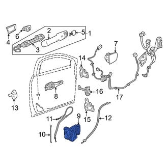 Honda OE - Front Left Door Latch Assembly