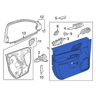 Honda OE - Front Left Inner Door Interior Trim Panel