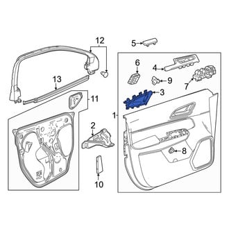 Honda OE - Front Left Inner Interior Door Handle
