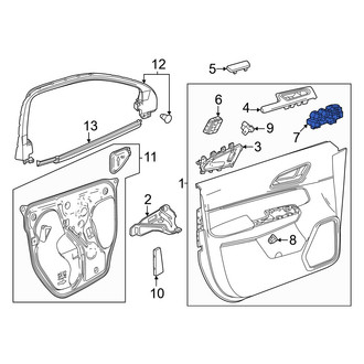 Honda OE - Front Left Door Mirror Switch