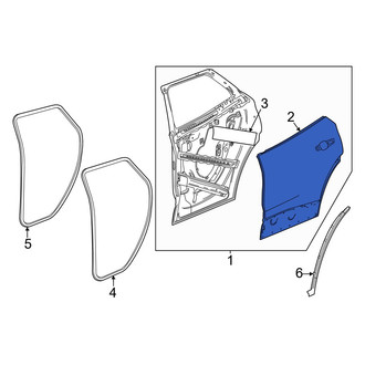 Honda OE - Rear Left Outer Door Outer Panel
