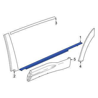 Honda OE - Rear Left Door Belt Molding