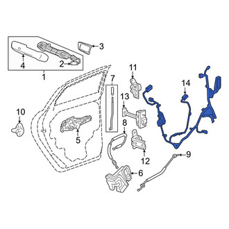Honda OE - Front Left Door Wiring Harness