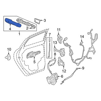 Honda OE - Front Right Exterior Door Handle Cover