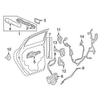 Honda OE - Rear Left Outer Exterior Door Handle