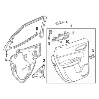 Honda OE - Rear Door - Interior Trim
