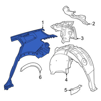 Honda OE - Rear Left Inner Quarter Panel