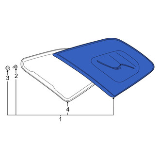 Honda OE - Rear Left Quarter Glass