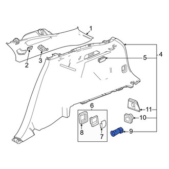 Honda OE - Rear Left 12 Volt Accessory Power Outlet