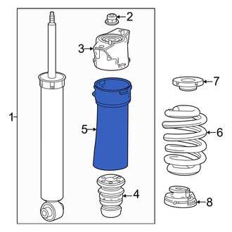 Honda OE - Front Suspension Strut Bellows
