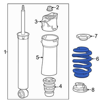 Honda OE - Rear Coil Spring