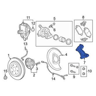 Honda OE - Rear Disc Brake Caliper Bracket