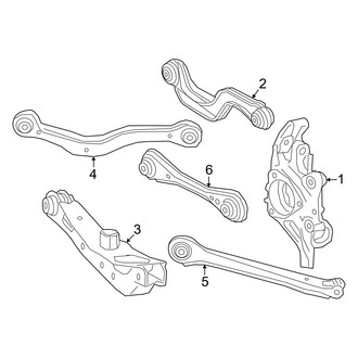 Honda OE - Rear Suspension - Suspension Components (Elite / EX / Touring AWD)