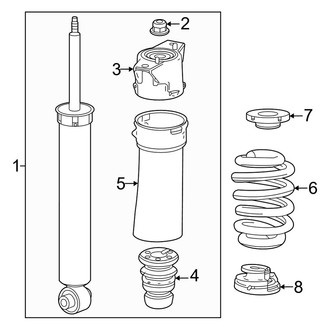 Honda OE - Rear Suspension - Shocks & Components (AWD)