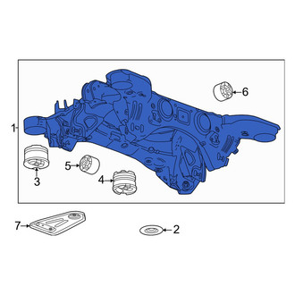 Honda OE - Rear Suspension Subframe Crossmember