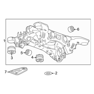 Honda OE - Rear Suspension - Suspension Mounting (Elite / EX / Touring AWD)