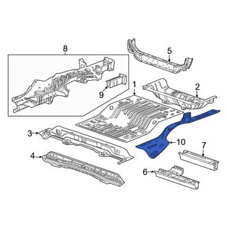 Honda OE - Rear Left Frame Side Member Reinforcement