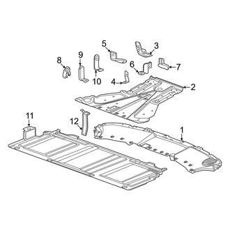 Honda OE - Rear Body & Floor - Under Cover & Splash Shields (FWD)