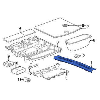 Honda OE - Rear Liftgate Trim Scuff Plate