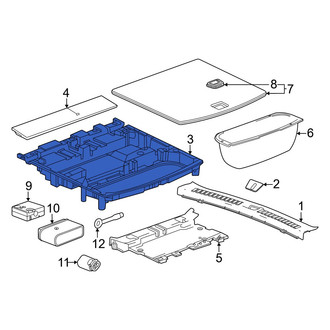 Honda OE - Rear Floor Storage Compartment