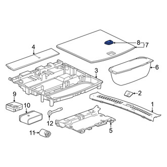 Honda OE - Rear Spare Tire Compartment Cover Latch