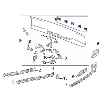 Honda OE - Rear Hatch Emblem