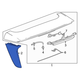 Honda OE - Rear Left Spoiler