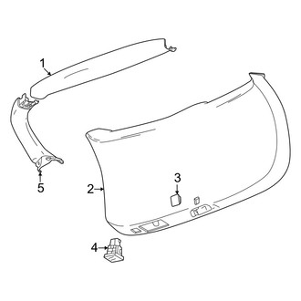 Honda OE - Lift Gate - Interior Trim