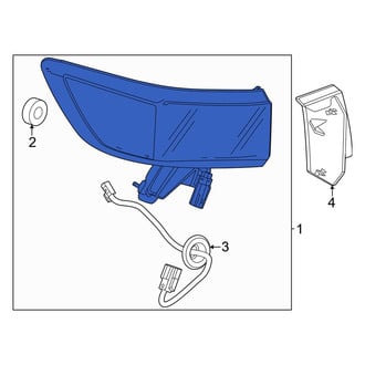 Honda OE - Rear Left Outer Tail Light Assembly