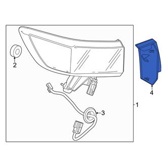 Honda OE - Rear Left Tail Light Cover
