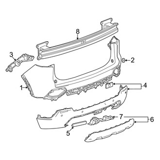 Honda OE - Rear Bumper - Bumper & Components
