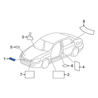 Honda OE - A/C System Information Label