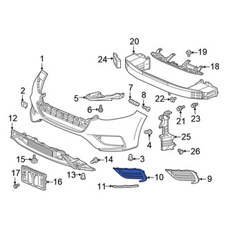 Honda OE - Front Left Fog Light Trim