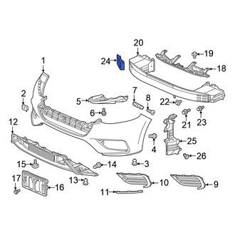 Honda OE - Front Bumper Impact Absorber