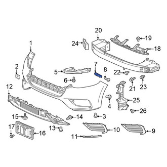 Honda OE - Front Left Bumper Guide