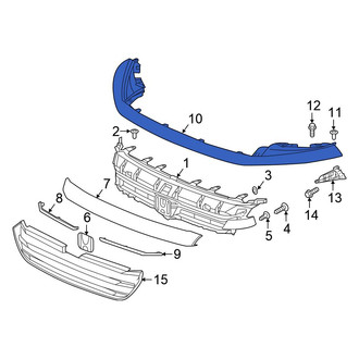 Honda OE - Front Upper Grille Molding