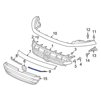 Honda OE - Front Left Grille Molding