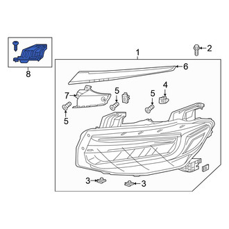 Honda OE - Left Headlight Bracket