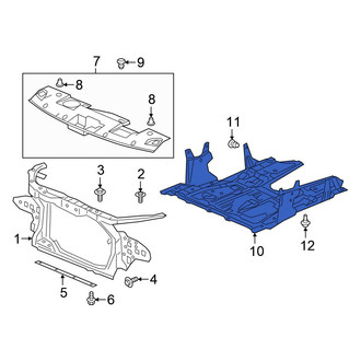Honda OE - Front Radiator Support Splash Shield