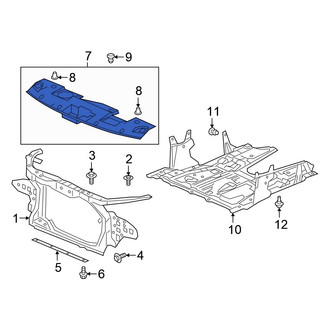 Honda OE - Front Radiator Support Access Cover